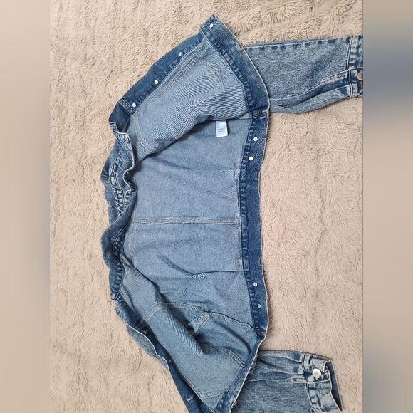 Forever 21, Size M, Denim Blue Women's Jacket, Cropped - Picture 8 of 10